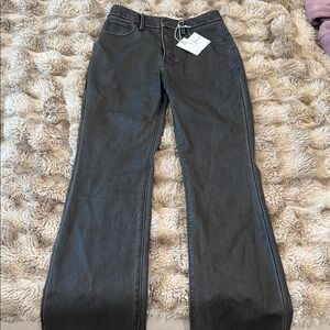 Good American Black Faux Leather Jeans NEW STYLE
